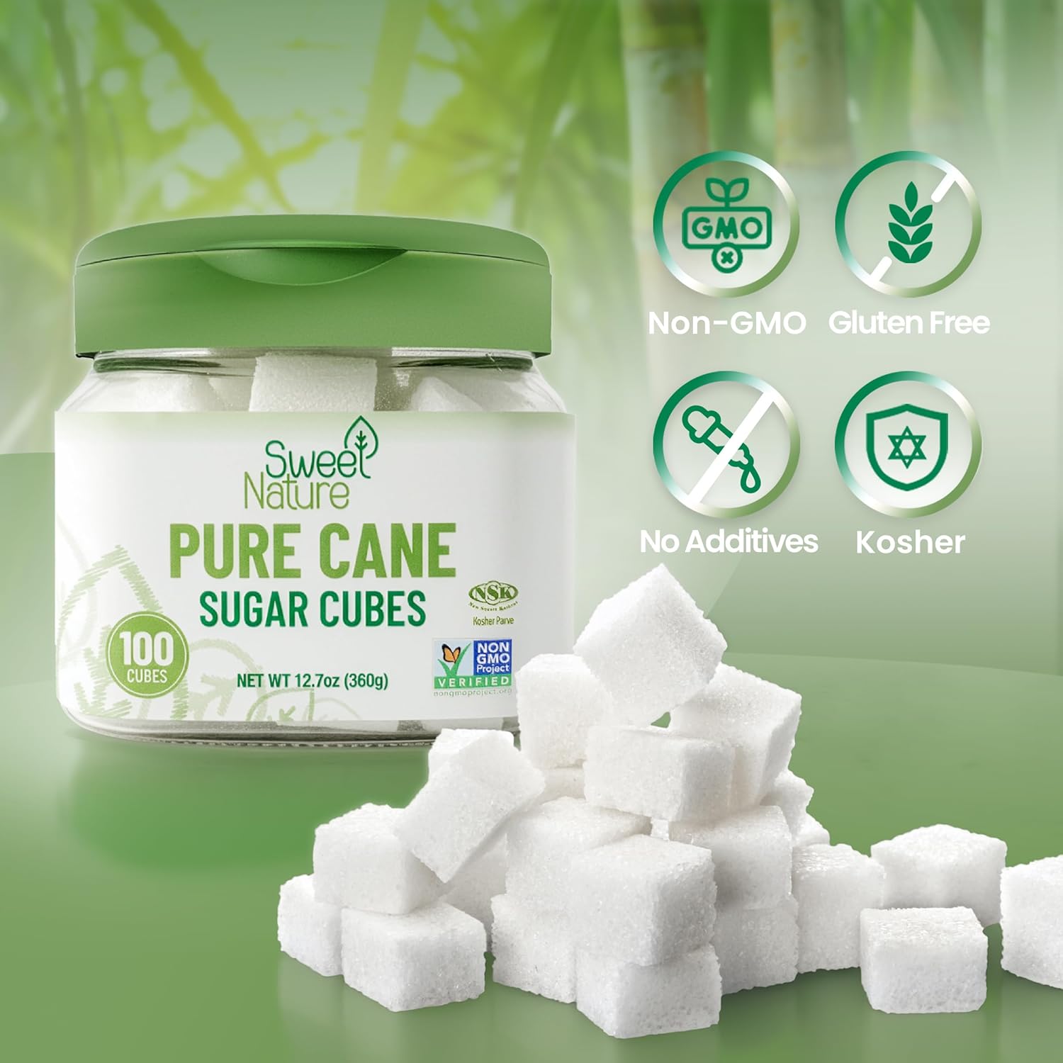 Sweet Nature Pure Cane Sugar Cubes 100 ct.