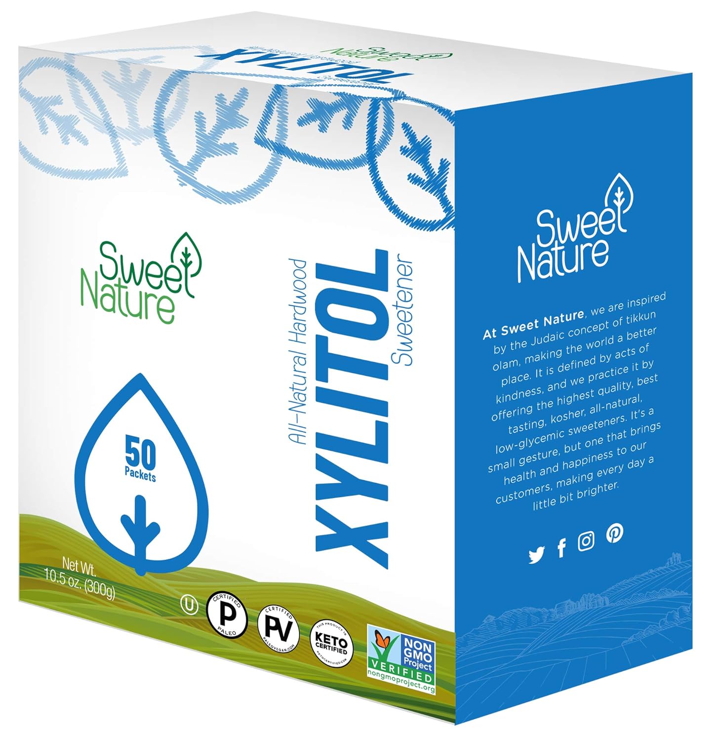 Birch Xylitol Sweetener 50ct packets