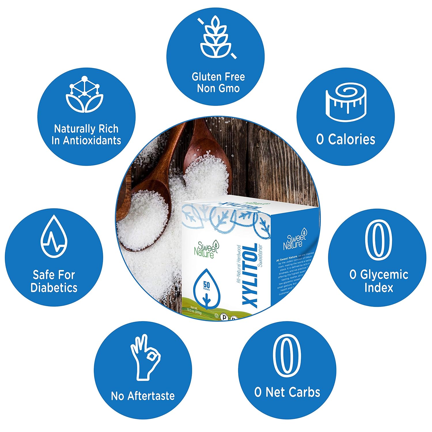 Birch Xylitol Sweetener 50ct packets